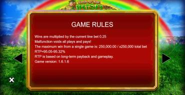 Luck O' The Irish Fortune Spins: Правила