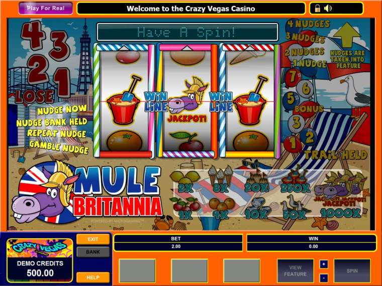 Видео покер Mule Britannia демо-игра