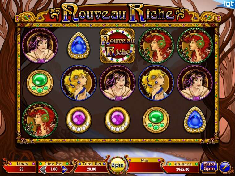 Видео покер Nouveau Riche демо-игра