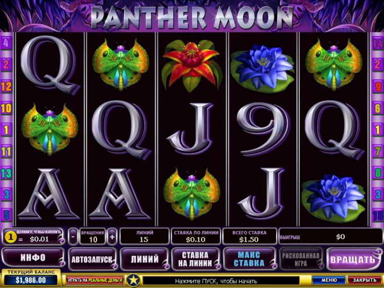 Видео покер Panther Moon  демо-игра