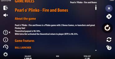 Pearl o’ Plinko – Fire & Bones: Правила