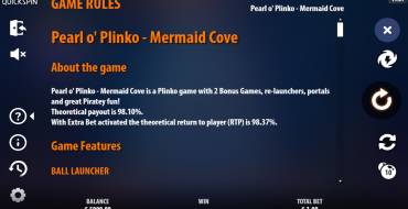 Pearl o’ Plinko – Mermaid Cove: Правила