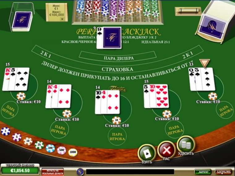 Видео покер Perfect Blackjack демо-игра