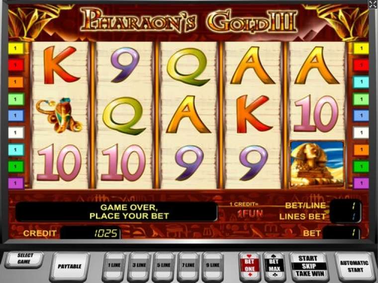 Видео покер Pharaoh’s Gold III демо-игра