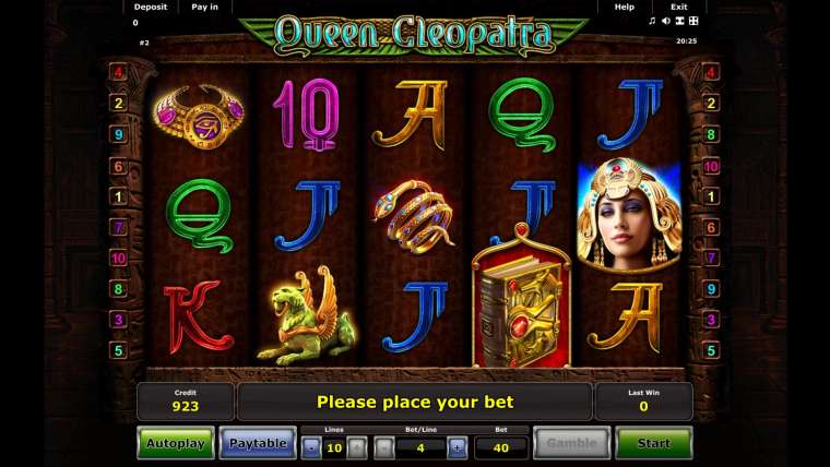 Видео покер Queen Cleopatra демо-игра