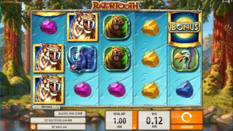 Видео покер Razortooth демо-игра