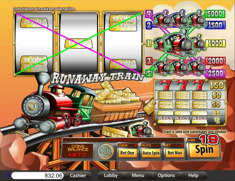 Видео покер Runaway Train демо-игра