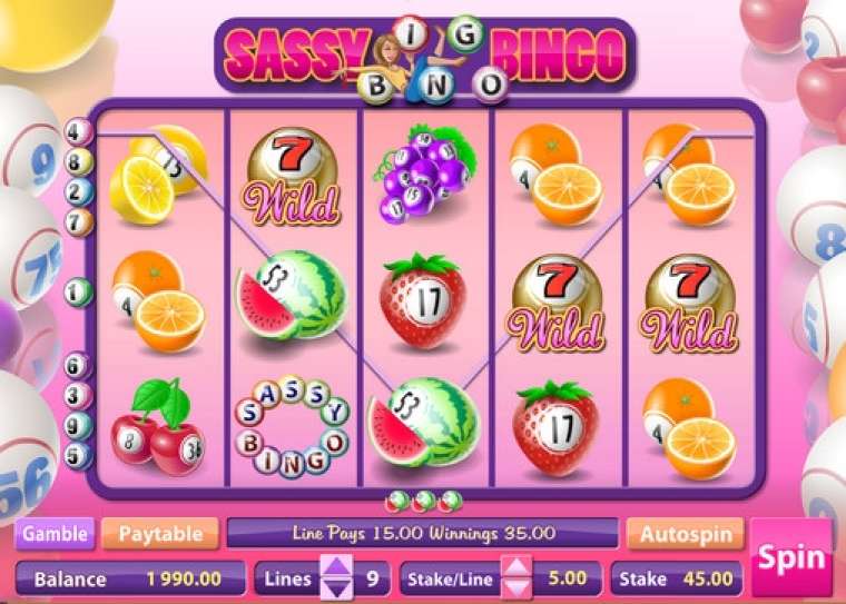 Видео покер Sassy Bingo демо-игра
