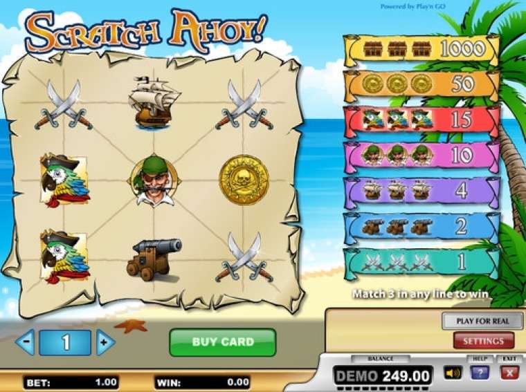 Видео покер Scratch Ahoy демо-игра