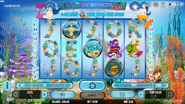 Видео покер Sea Underwater Club демо-игра
