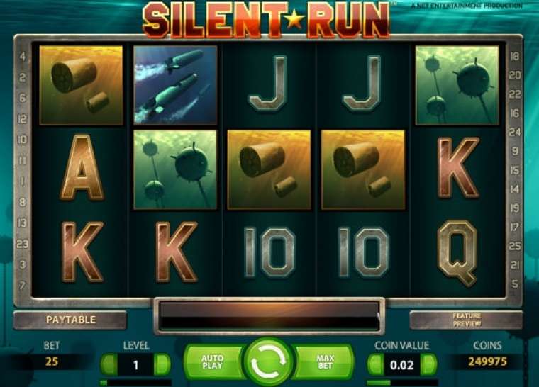 Видео покер Silent Run демо-игра