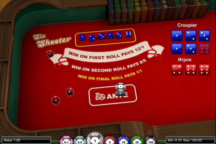 Видео покер Six-Shooter демо-игра