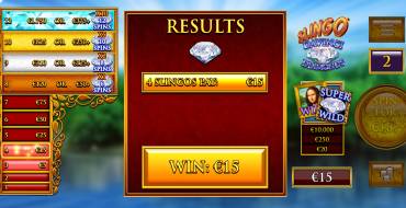 Slingo Da Vinci Diamonds: Выигрыши