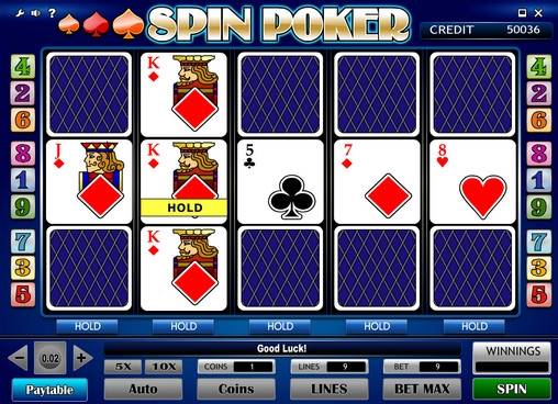 Видео-пекер Spin Poker