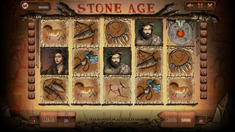 Видео покер Stone Age демо-игра