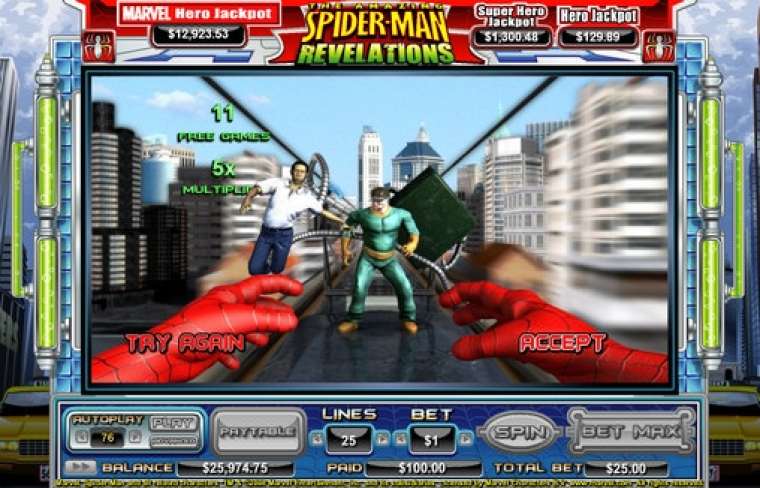 Онлайн слот The Amazing Spider-Man: Revelations играть