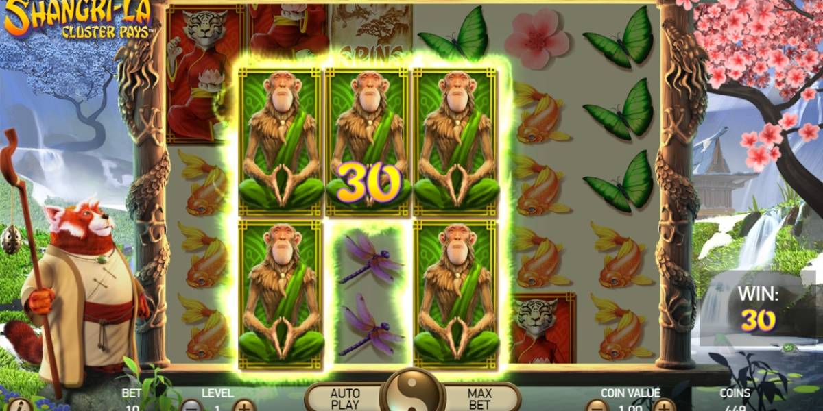 The Legend of Shangri La: Cluster Pays