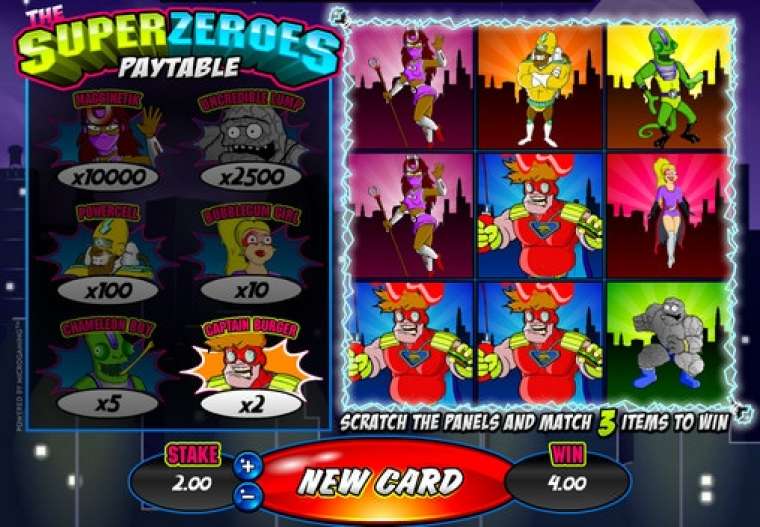 Видео покер The Super Zeroes демо-игра