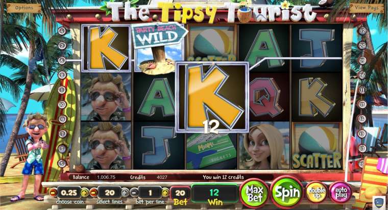 Видео покер The Tipsy Tourist демо-игра