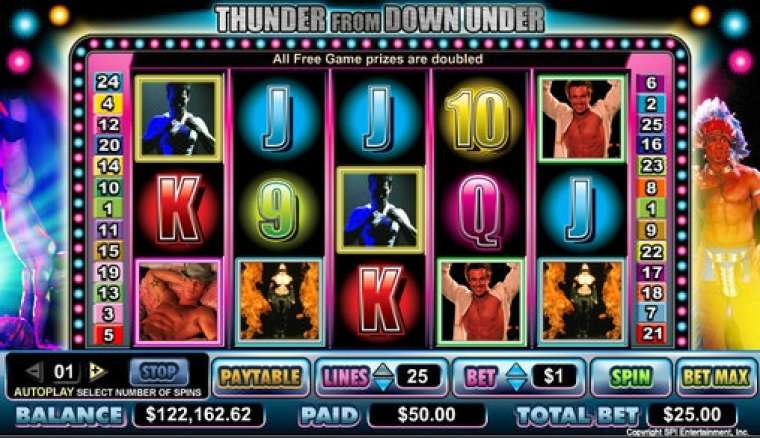 Видео покер Thunder from Down Under демо-игра