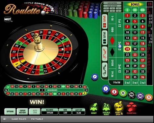 Рулетка Triple Bonus Spin Roulette