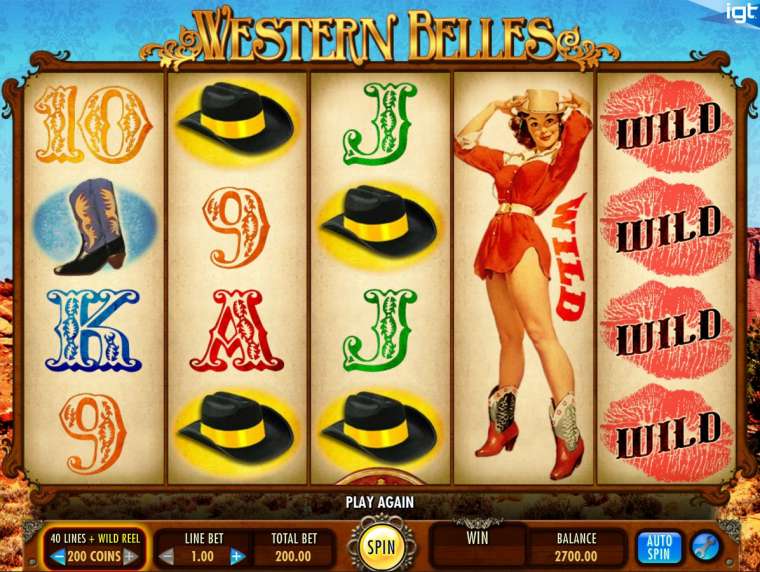 Видео покер Western Belles демо-игра