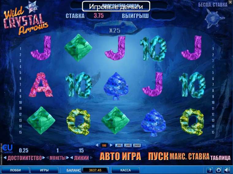 Видео покер Wild Crystal Arrows демо-игра