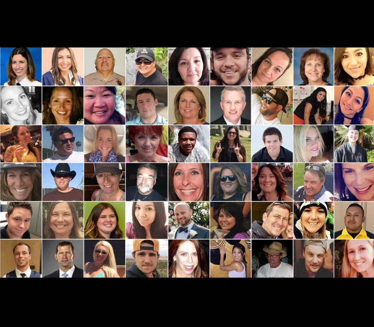 Жертвы массового расстрела в 2017г. в Лас-Вегасе