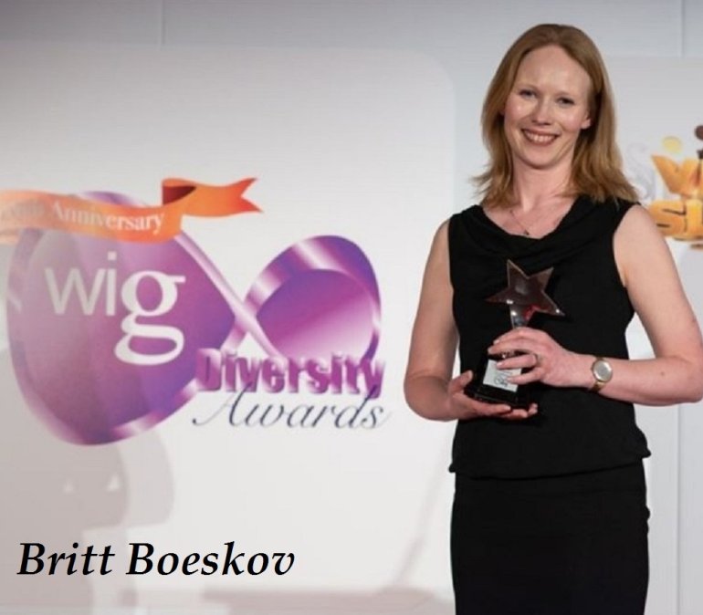 2019 WIG awards Britt Boeskov Бритт Боесков получила премию 2019 WIG awards