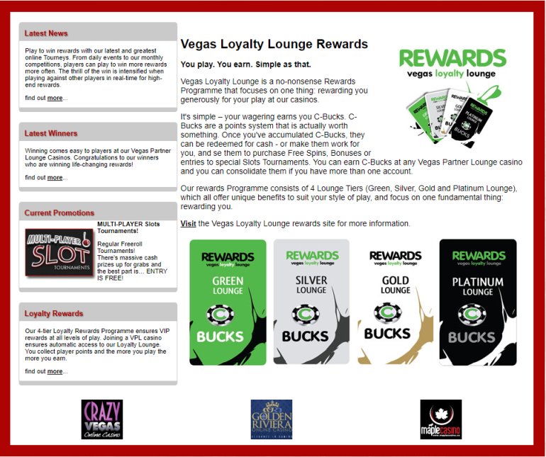 Программа лояльности Vegas Partner Lounge